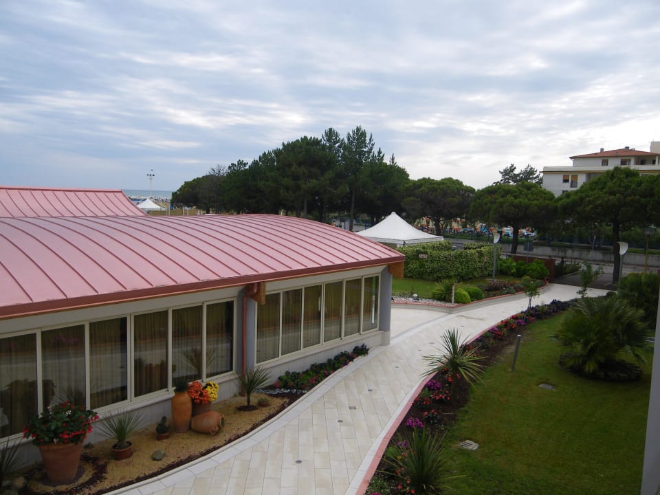 Blick vom Balkon Aparthotel Ashanti