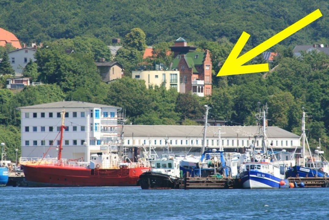 Sicht aus dem Hafen FeWo Alte Seelotsenstation