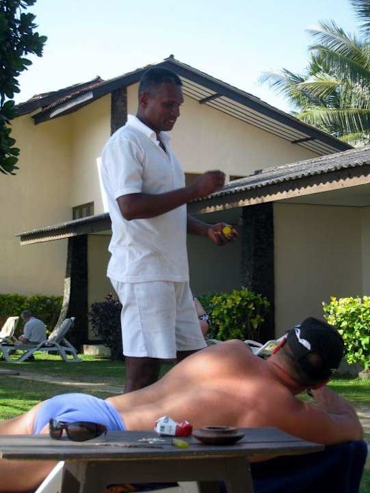 Einer unserer Bademeister... Hotel Koggala Beach