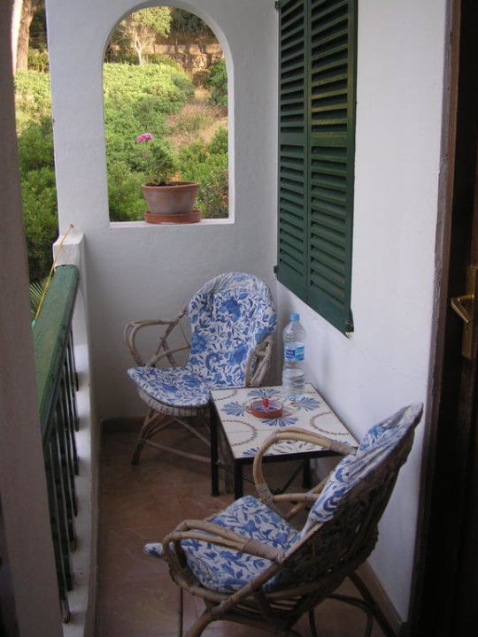 Balkon des Zimmers Hostal Los Pinos