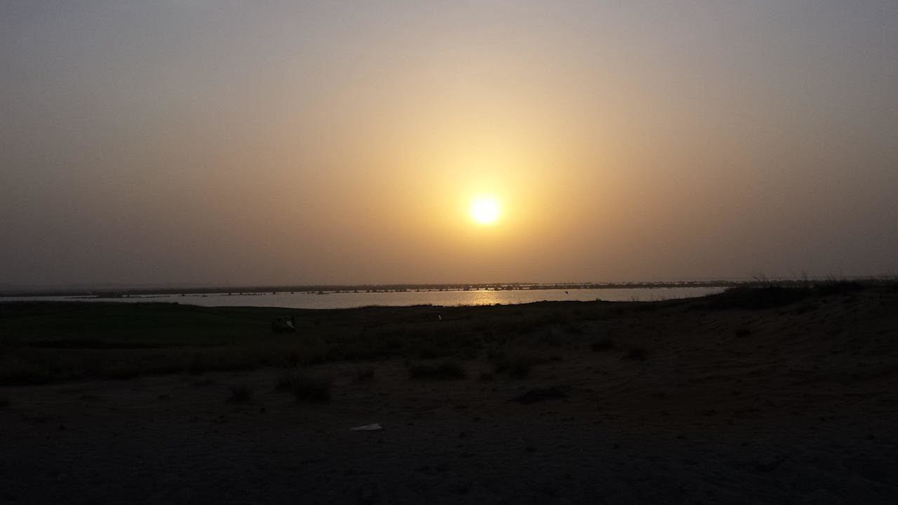 Sonnenuntergang Crowne Plaza Hotel Yas Island