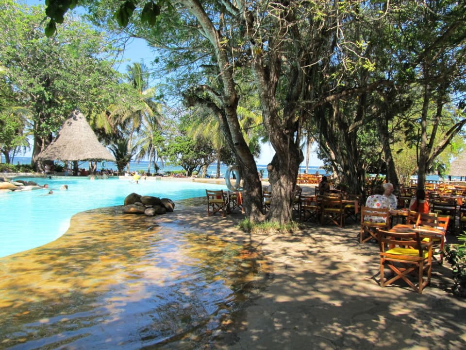 Äußerer Restaurantbereich Hotel Papillon Lagoon Reef