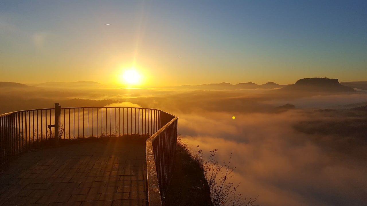Ausblick Berghotel Bastei
