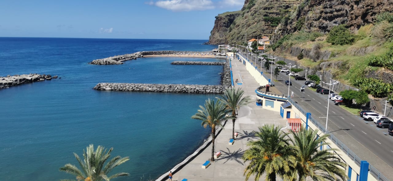 Ausblick Calheta Beach