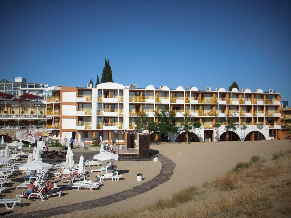 Blik von der Stranddüne Nessebar Beach Hotel