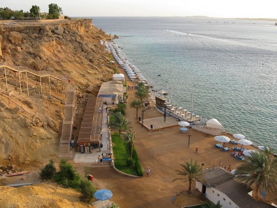 Blick zum Hotelstrand Albatros Sharm Resort