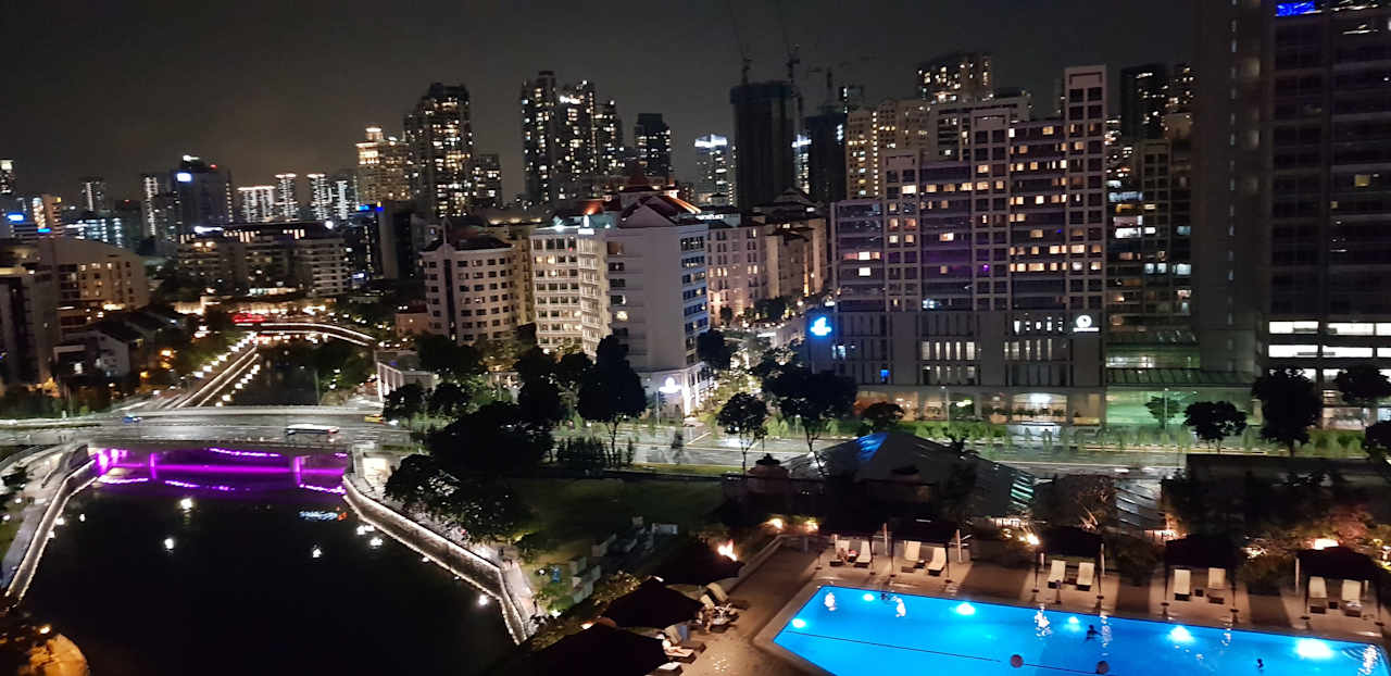 Ausblick Hotel Novotel Clarke Quay