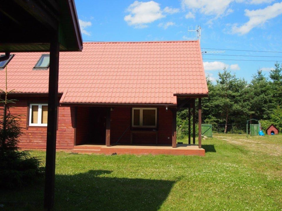 Widok tarasu Ferienhäuser Dar Lasu