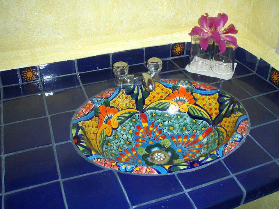 Unsere Lavabos: mexikanisches Kunsthandwerk Hotelito Swiss Oasis