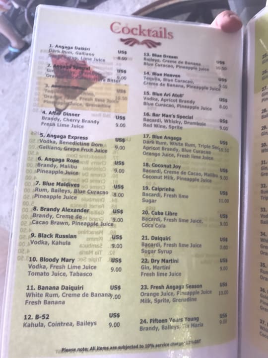 Restaurant Angaga Island Resort
