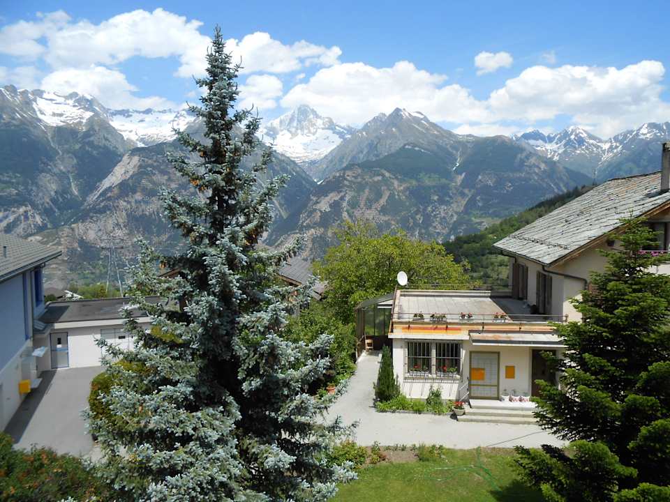 Blick vom Balkon Hotel Alpenhof