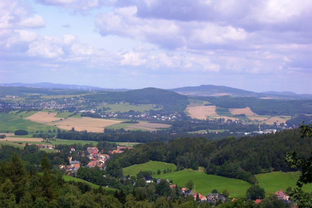 Blick ins Land Familienhotel Hubertusbaude