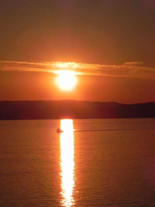 Sonnenuntergang in Stara Baska Haus Srdoc mit Ferienwohnungen
