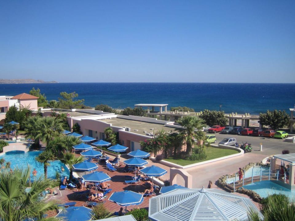 Widok z górnej części hotelu Mitsis Rodos Village