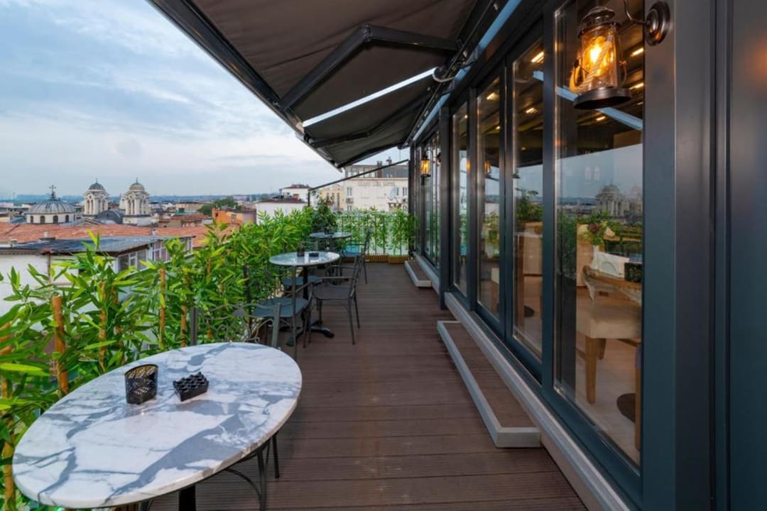 Ausblick Skalion Hotel