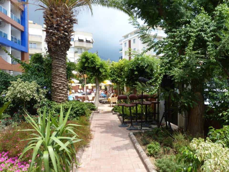 Weg zum Pool Gardenia Hotel