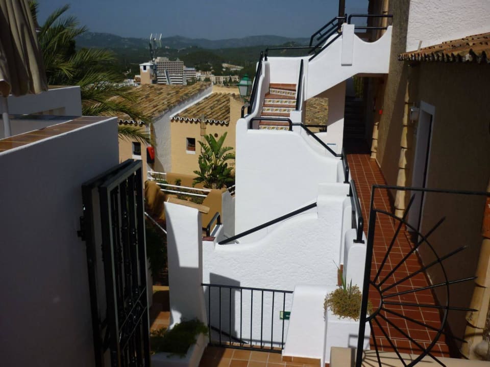 Blick von der Sonnenterrasse Hotel Aldea Cala Fornells 2