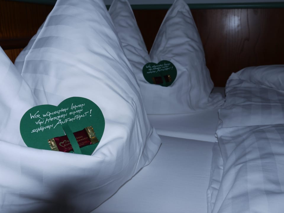 Herzlicher Empfang auf dem Zimmer Hotel Garni St. Georg