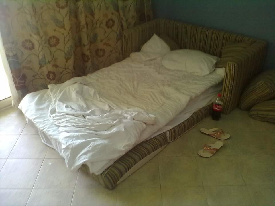 Das von Neckermann angepriesenes Zustellbett Titanic Beach Spa & Aqua Park