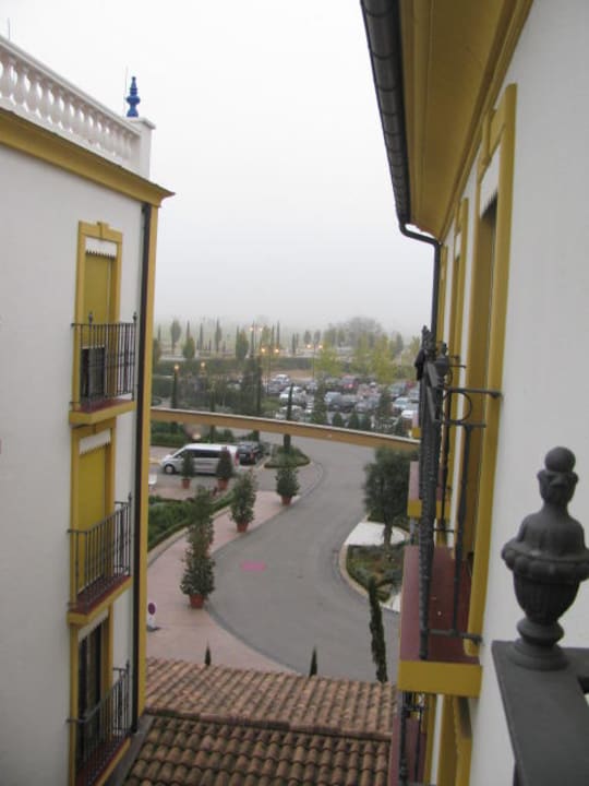 Aus dem Fenster fotografiert Hotel El Andaluz Europa-Park