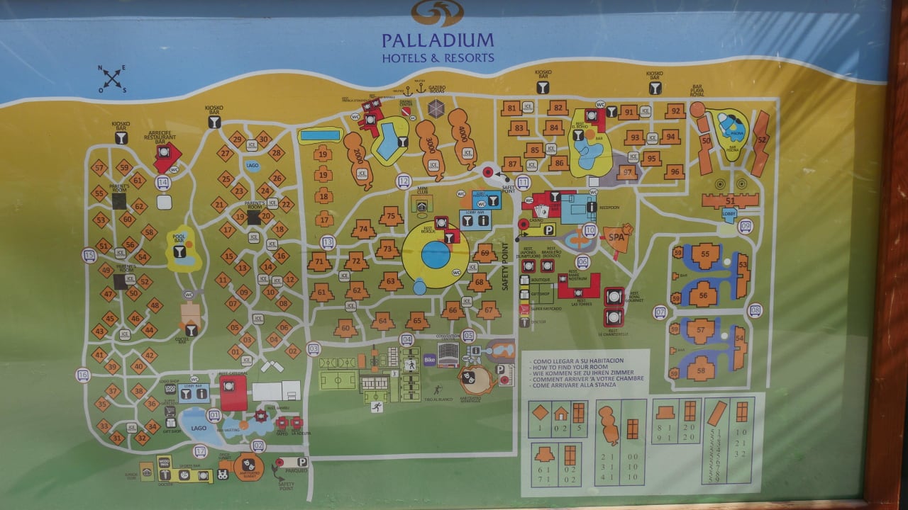 Übersichtskarte von Hotelanlage Grand Palladium Select Bávaro Resort & Spa