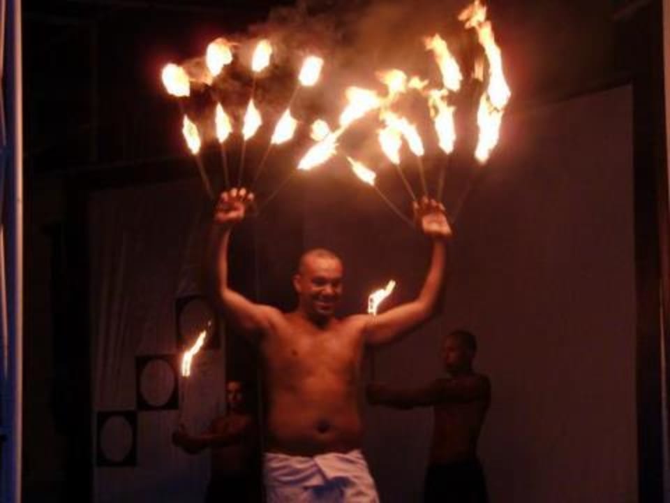 Chefanimateur Mido bei der Feuershow Pickalbatros Aqua Park Resort - Hurghada