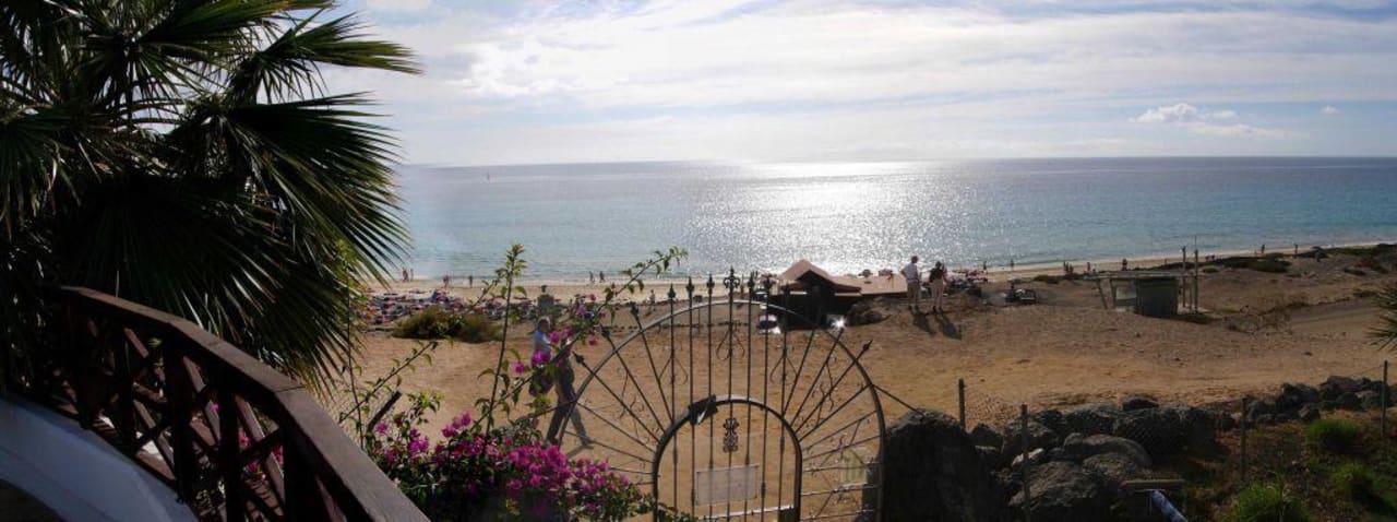 Strandblick vom \"Spätaufsteher-Frühstücksbuffet\" Fuerteventura Princess
