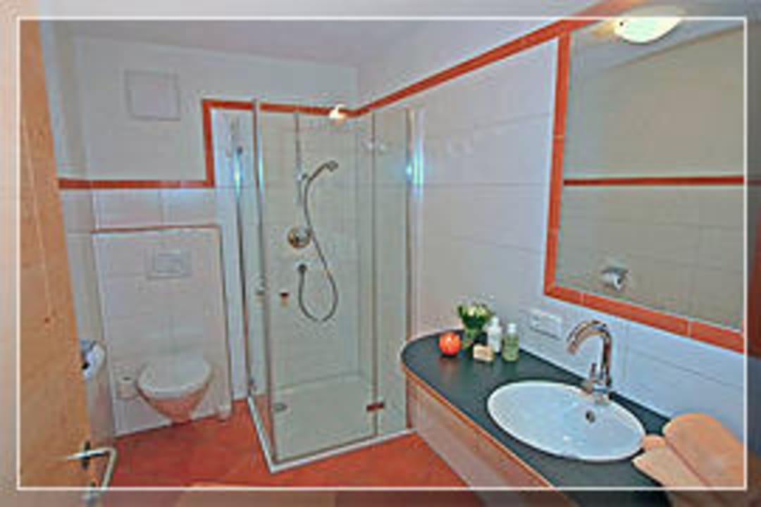 Jedes Appartement verfügt über 2 Badezimmer Alpina Appartements