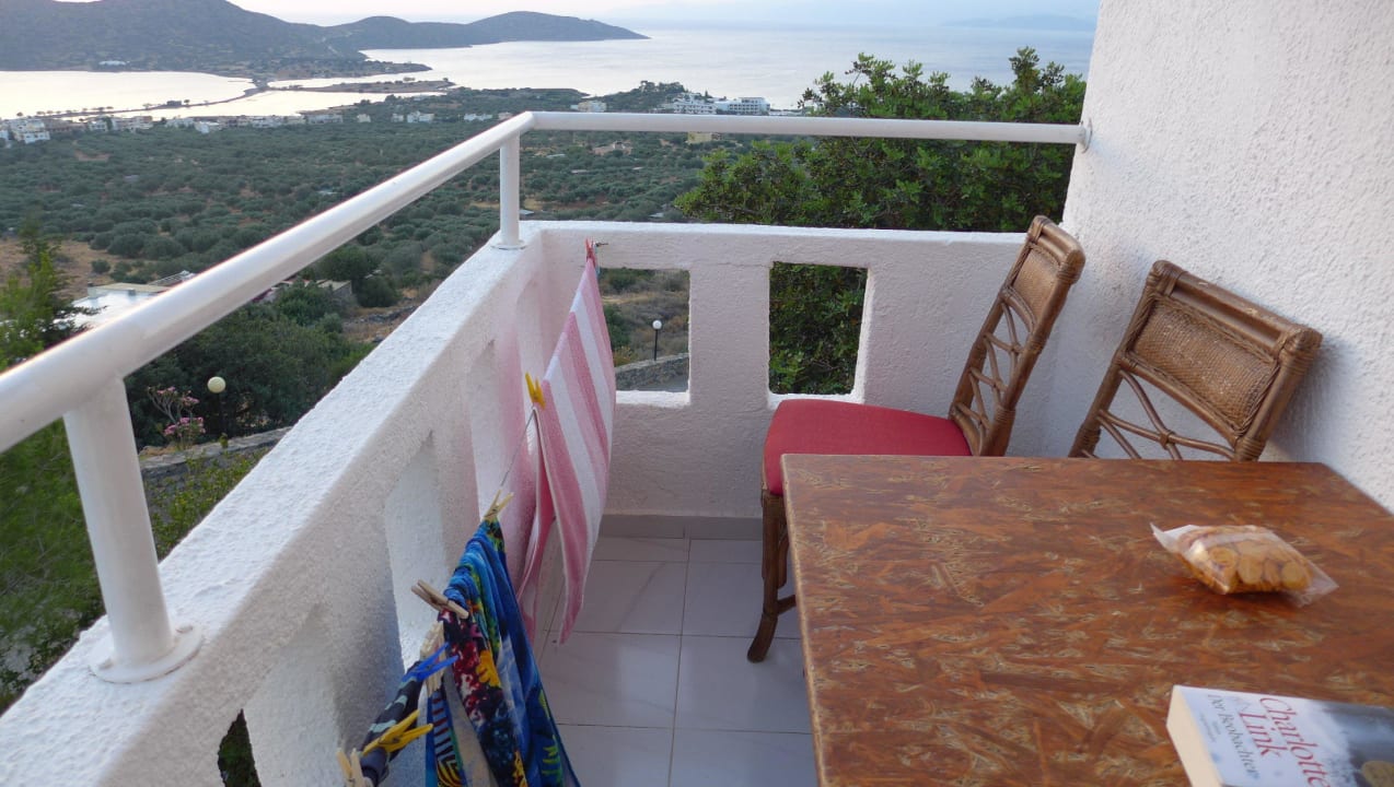 Balkonblick Elounda Residence Resort & Waterpark