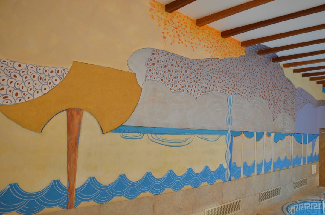 Peinture murale (espace jacuzzi) Hotel Les Feuilles d'Acanthe