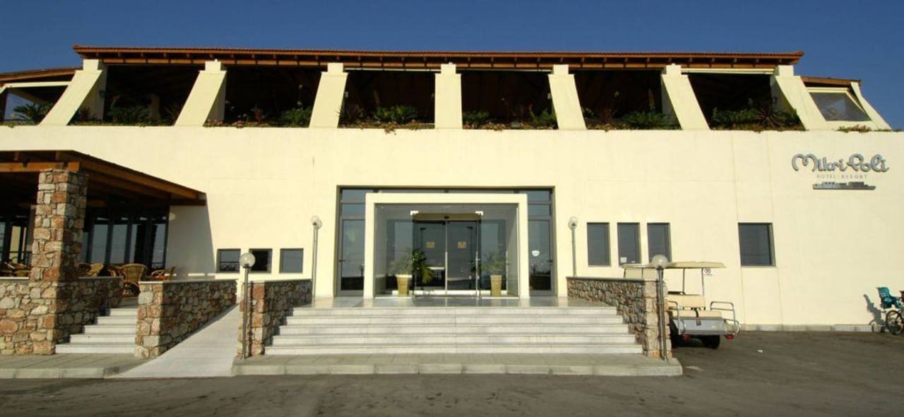 Hotel Eingang Atlantica Mikri Poli Rhodes