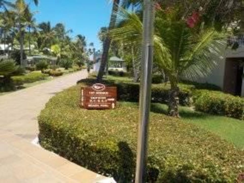 Weg zum Pool und Strand ( mein Lieblingsweg ) Grand Sirenis Punta Cana Resort & Aquagames
