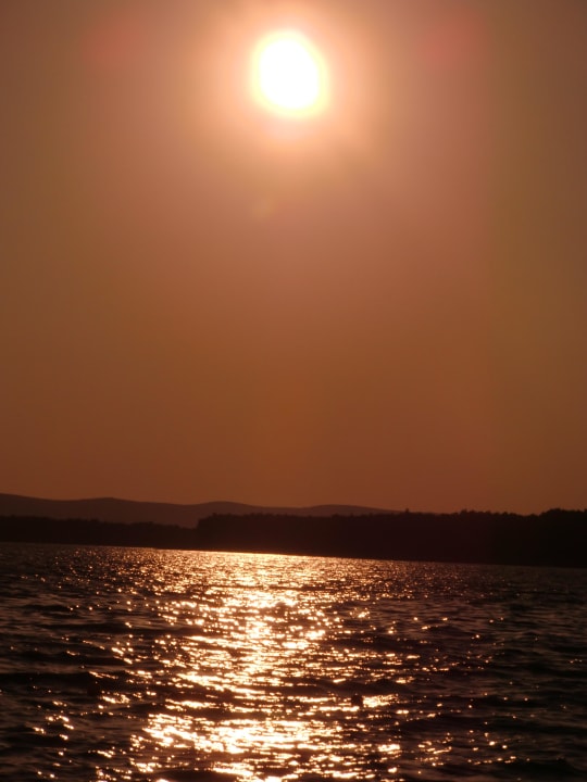 Sonnenuntergang Pine Beach Pakostane