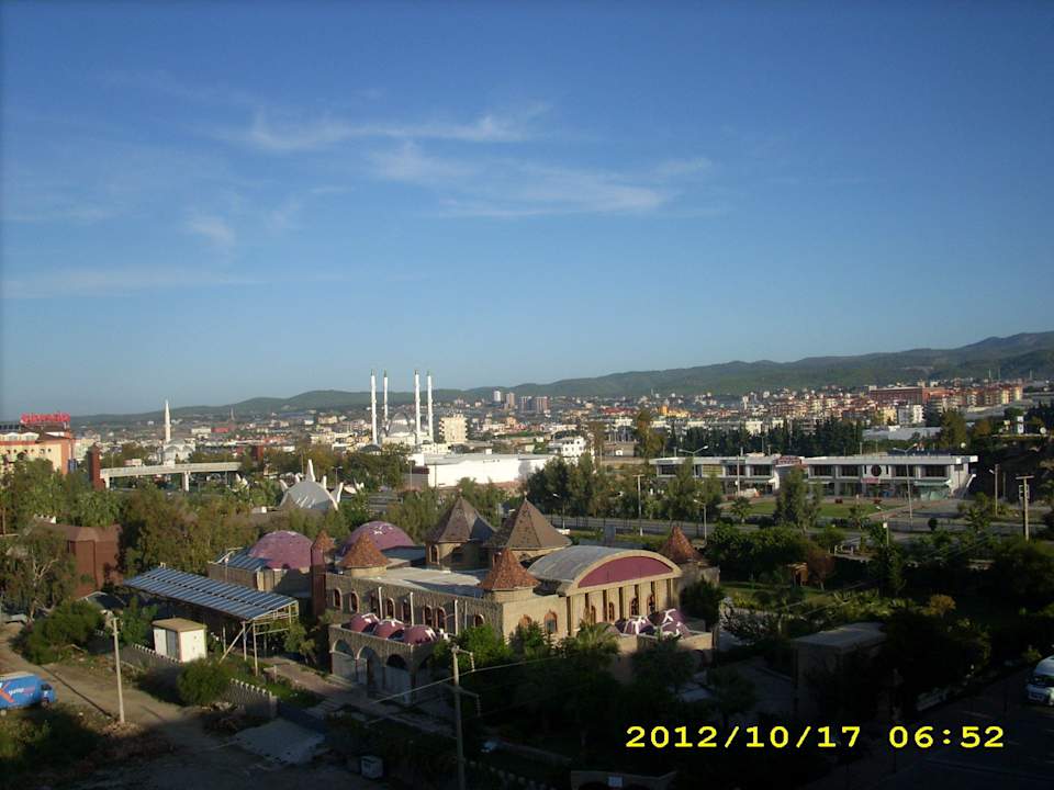Blick vom Balkon auf Konakli Hotel Royal Garden Beach