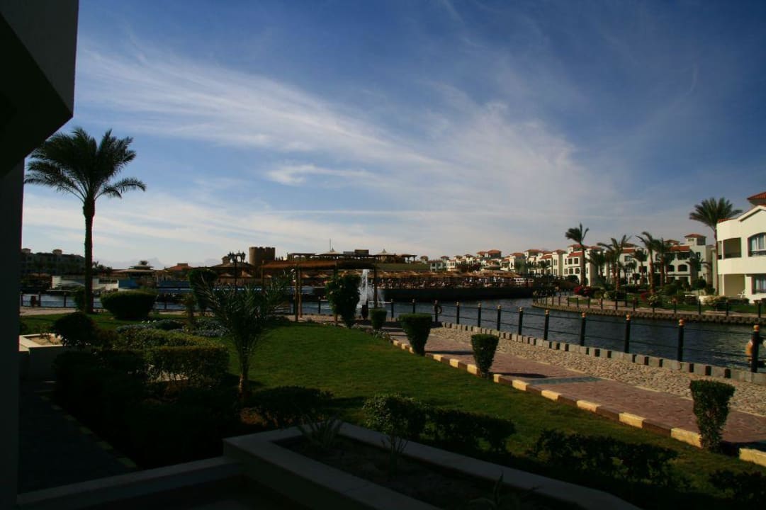 Blick von unseren Zimmer Pickalbatros Dana Beach Resort - Hurghada