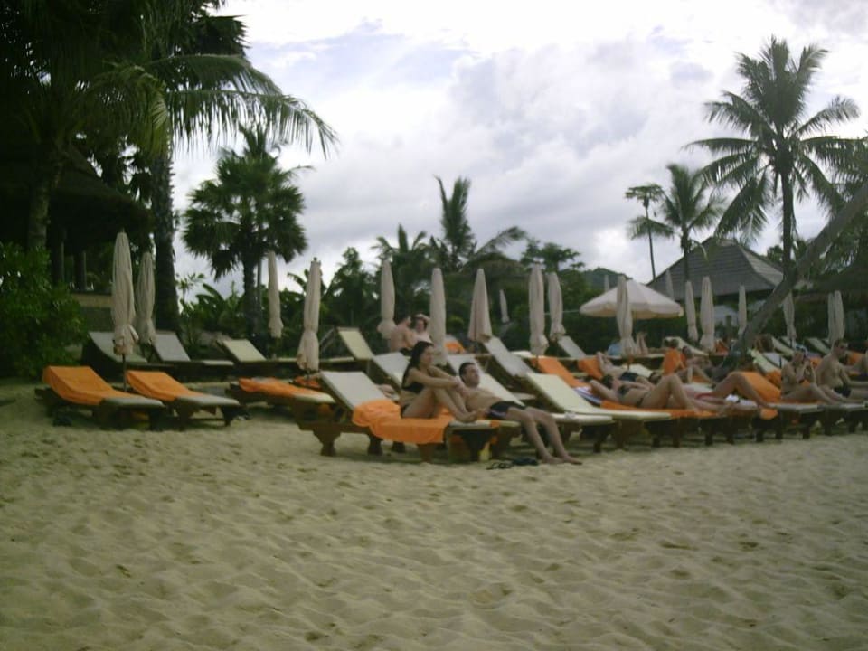 strand mit liegen Bandara Spa Resort & Pool Villas, Samui