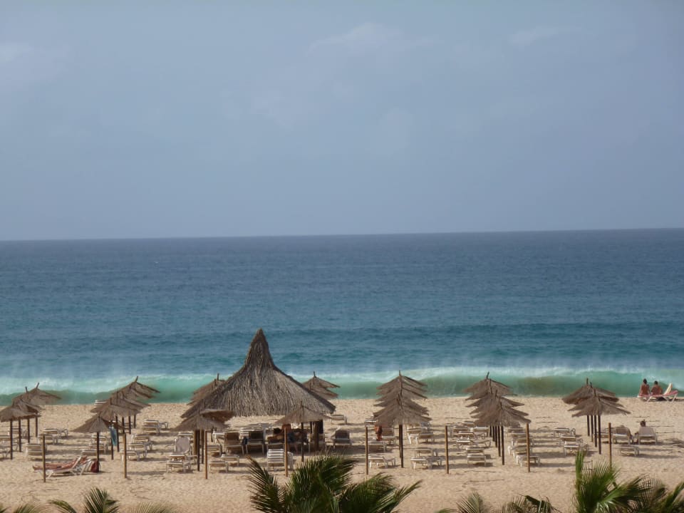 Blick zum Hotelstrand Hotel Riu Touareg