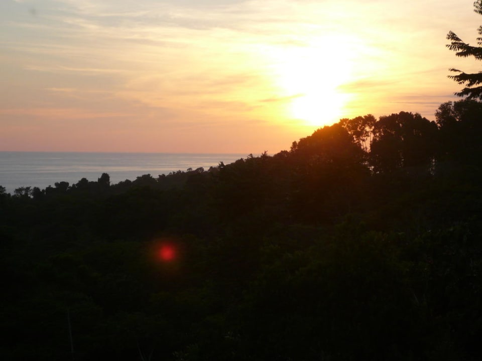 Sonnenuntergang auf der Terrasse Finca Bavaria