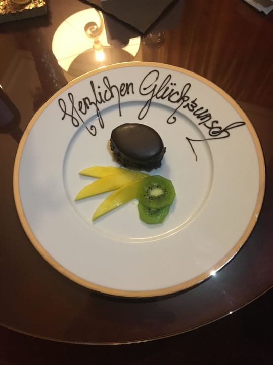 Nachtisch zum Geburtstag Hotel Gran Belveder