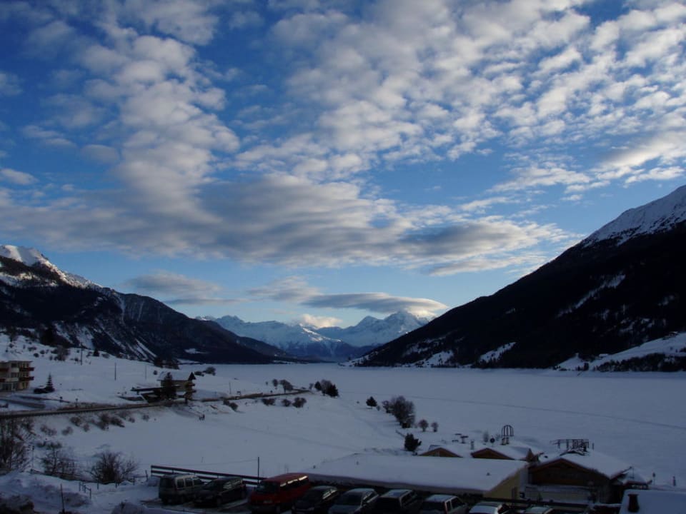 Balkonausblick Hotel Am Reschensee