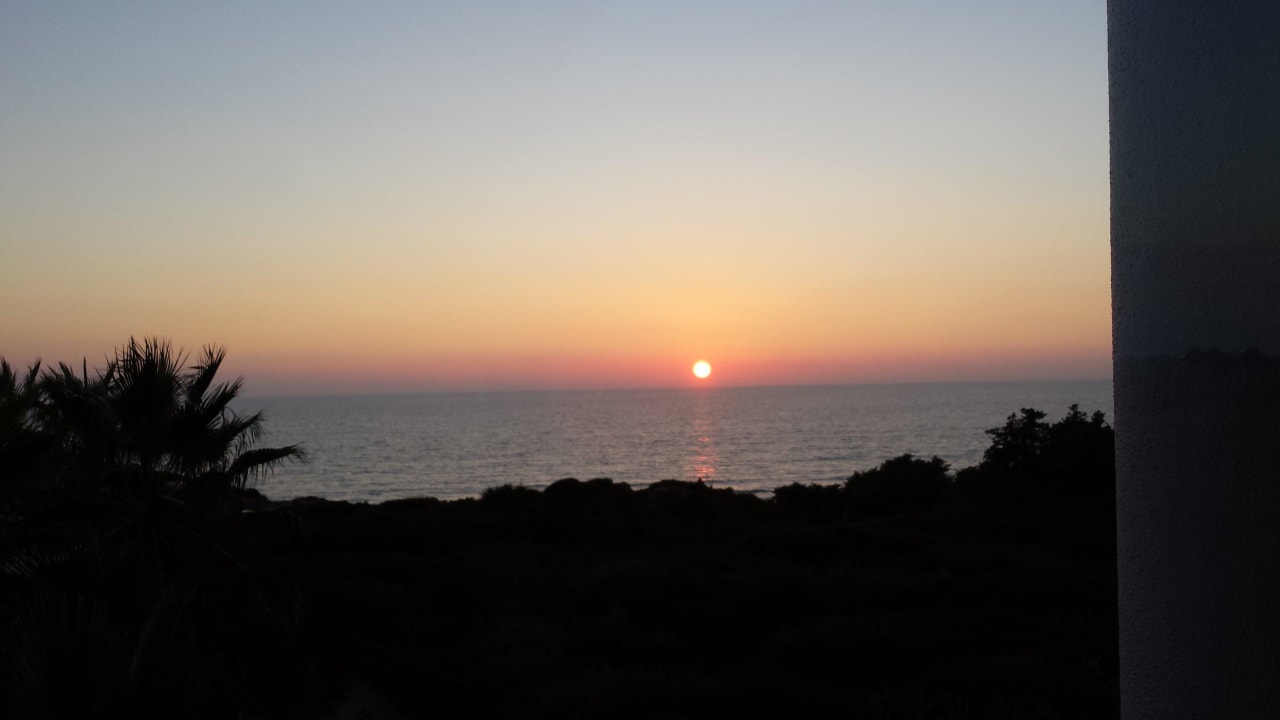 Sonnenuntergang mit Blick vom Speisesaal Aldiana Club Andalusien