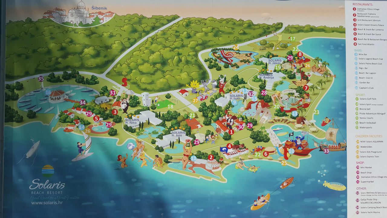  Anlagenplan Amadria Park Camping Mobile Homes Sibenik 