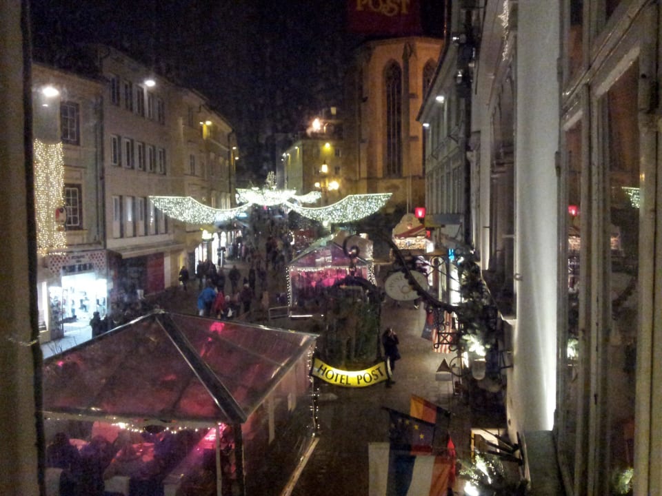 Aussicht auf den Hauptplatz Hotel Palais26 Villach