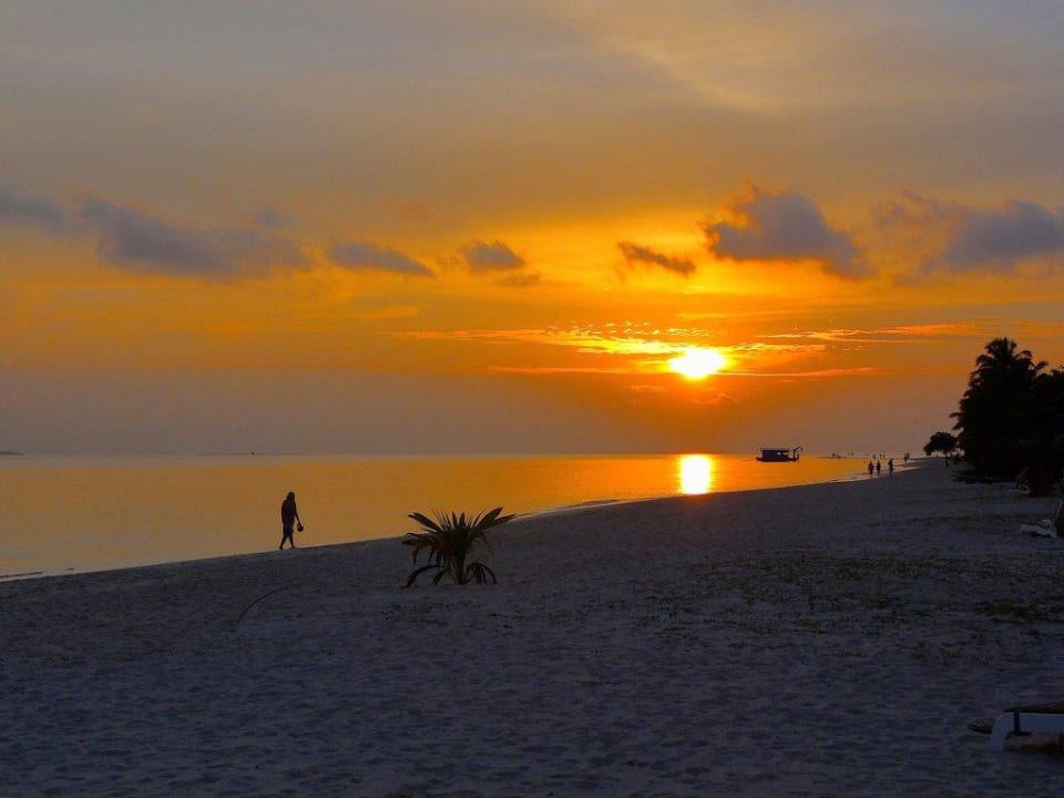 Sonnenuntergang Jacuzzi Beach Villa Nr.114 Kuredu Kuredu Island Resort & Spa