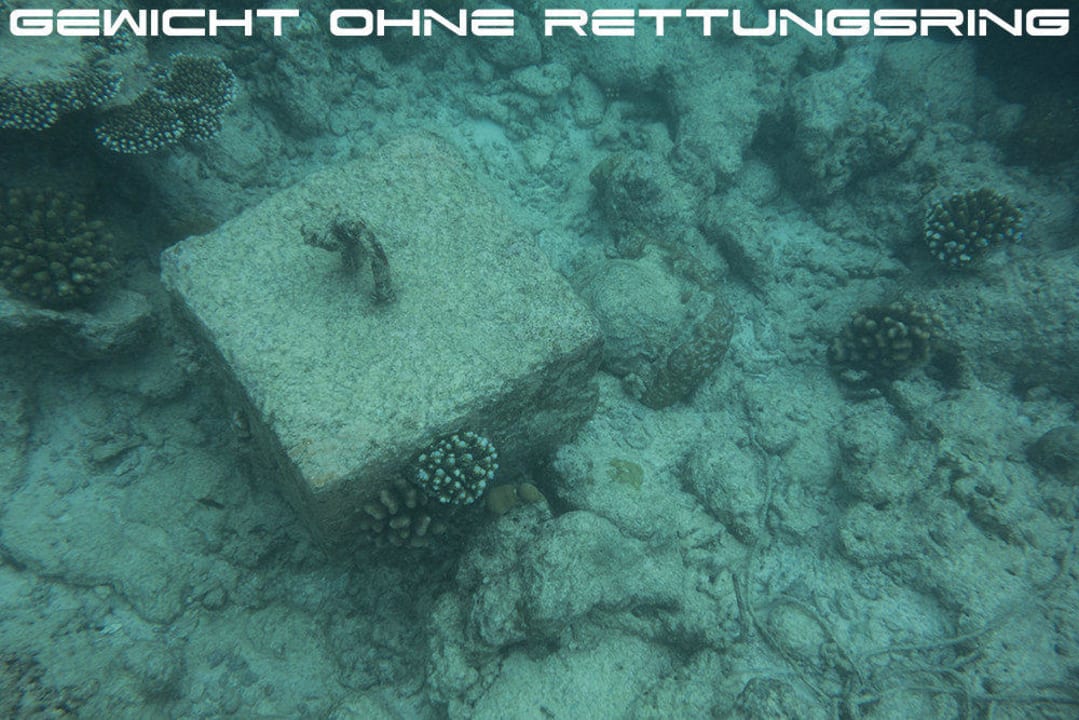 Gewicht ohne Rettungsring Kuramathi Maldives