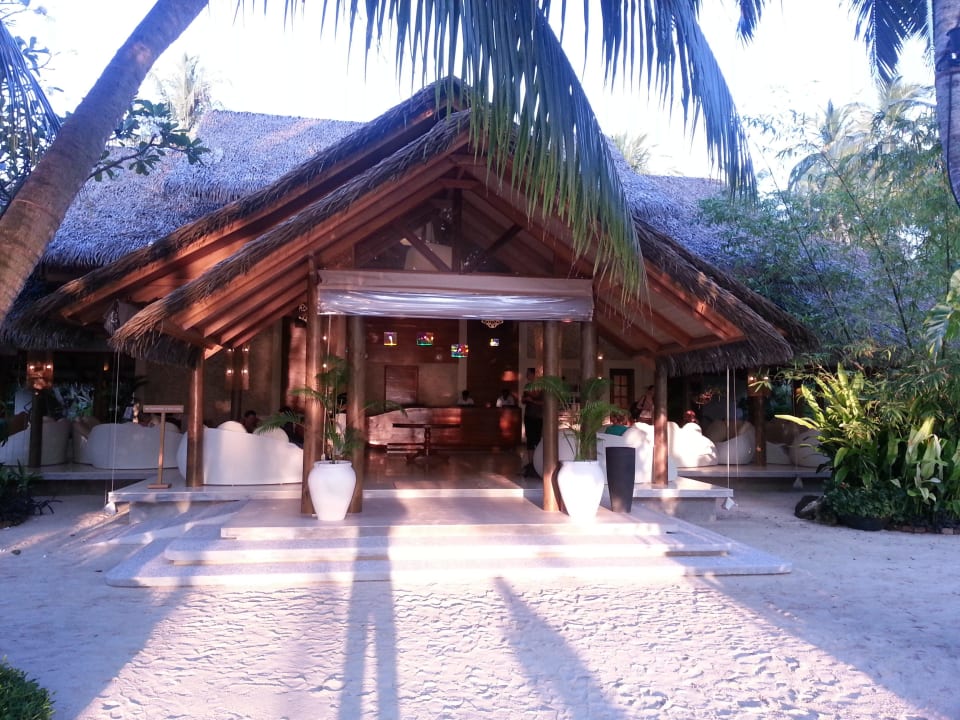 Eingang Repzeption Kuramathi Maldives