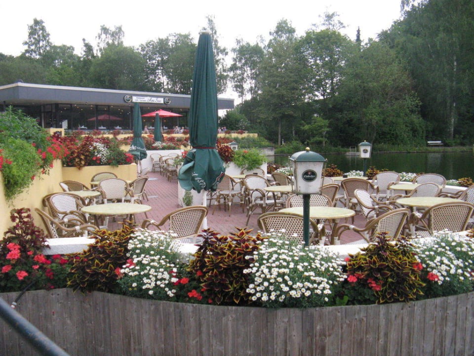 Aussenterrasse des Restaurants Hotel am See