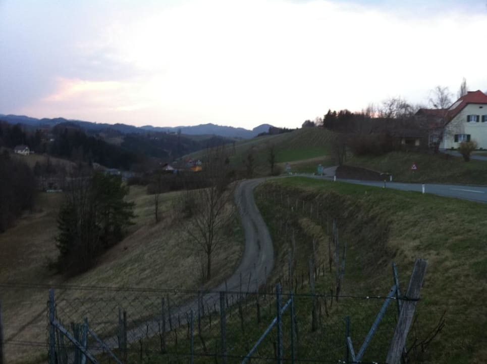 Aussicht vor dem Hotel  Landgut am Pößnitzberg