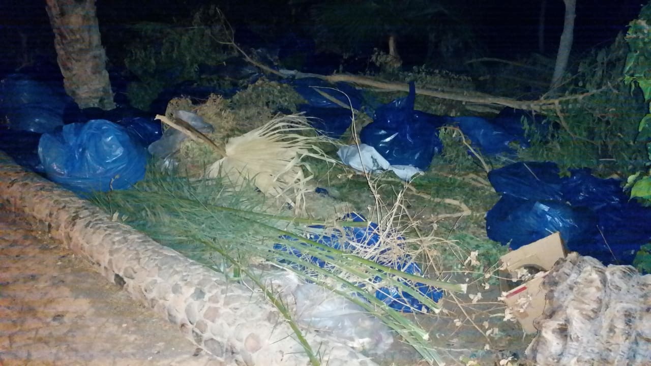 Müllkippe an der Anlage Le Jardin Aqua Park Resort