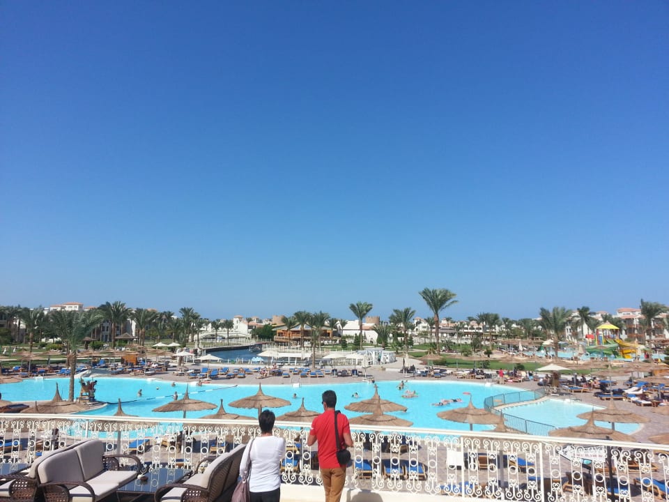 Blick von der Terrasse Pickalbatros Dana Beach Resort - Hurghada